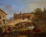 Jean-Baptiste marie pierre Village italien oil